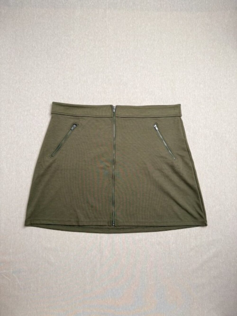 Gap Olive Zipper Mini Skirt